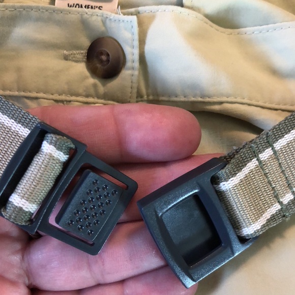 Vintage LL BEAN Size Large Convertible ZipOff Cargo Webbed Logo Belt Supplex NEW - Picture 9 of 16